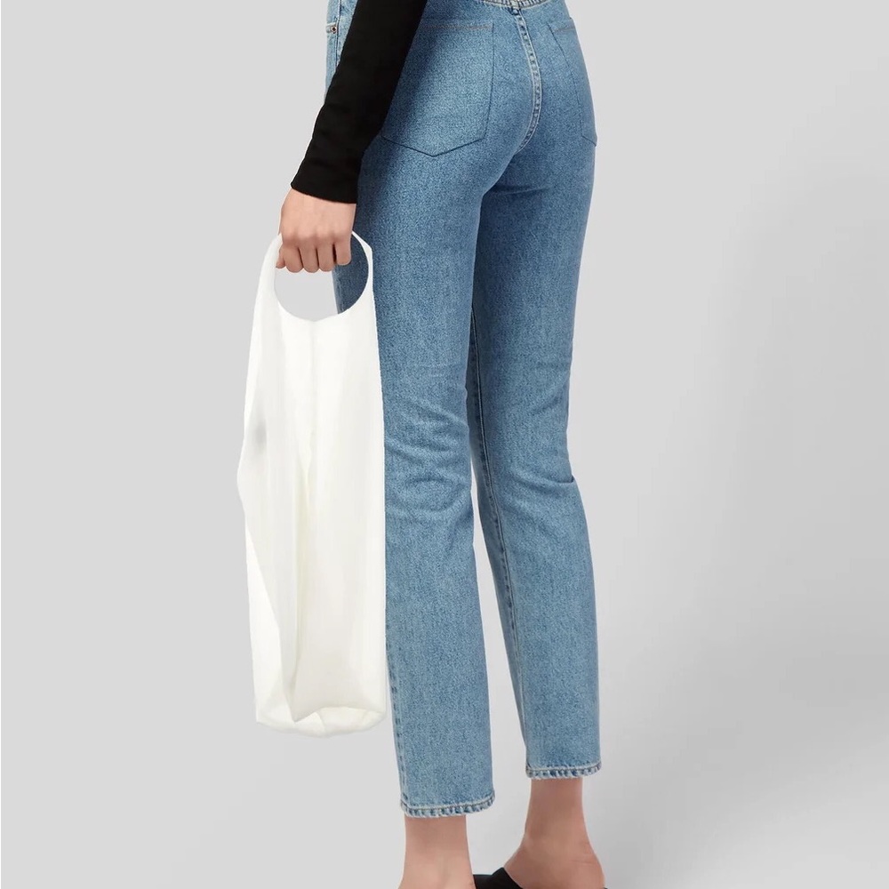 Janessa leoné silk sheer ivory tote bag
